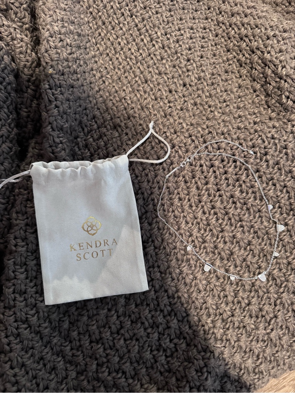 Kendra Scott Silver Necklace-Silver